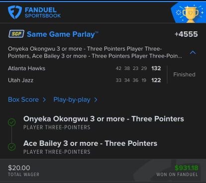 Winning slip